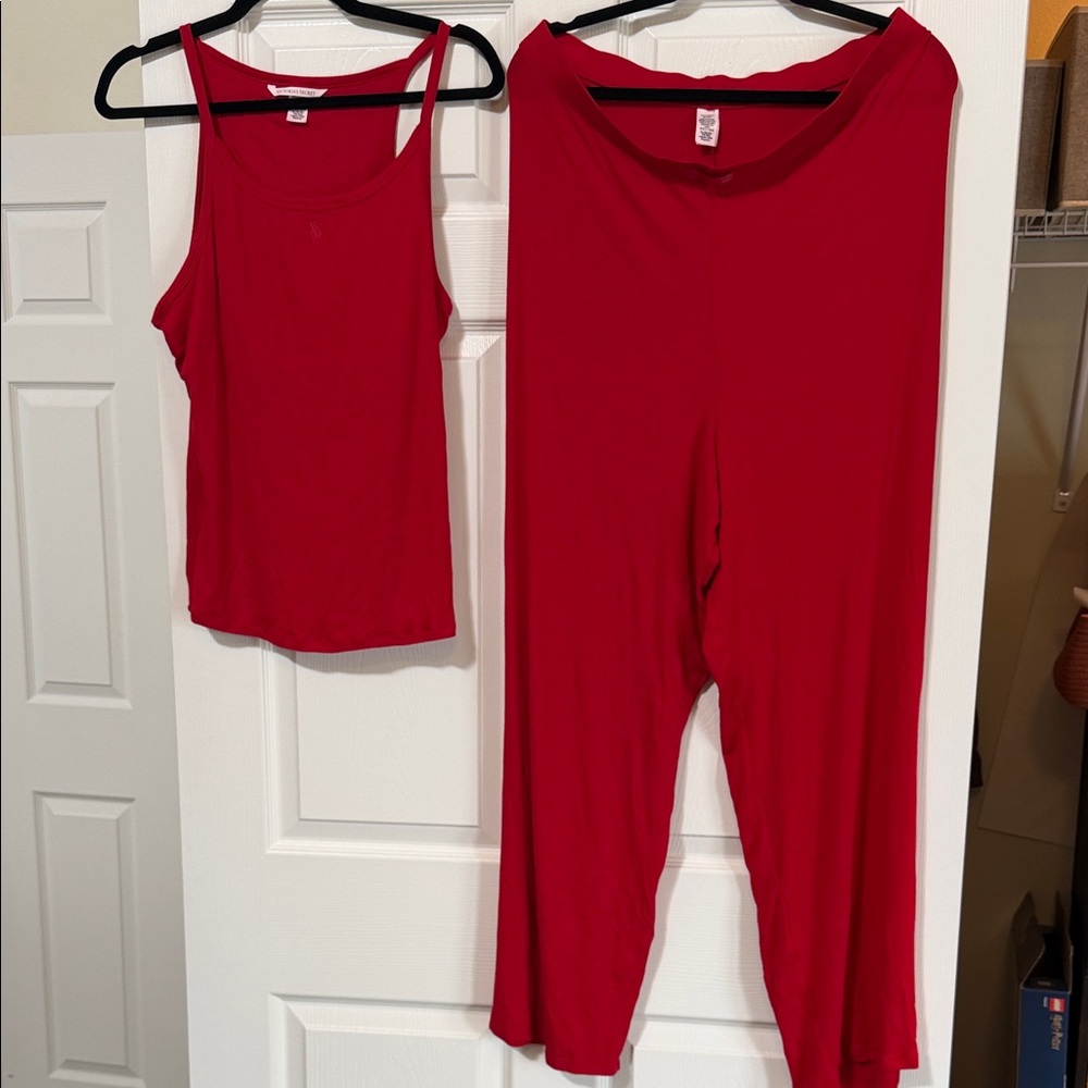 Victoria’s Secret Women’s Tank Top and Wide-Leg Pants Sleep Set/Pajamas XL